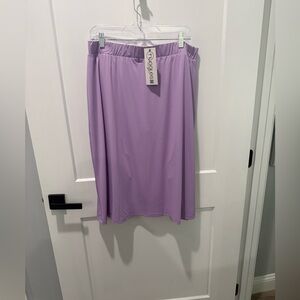 Nuggles Lavender Purple Midi Swim Skirt Size 2xl Xxl